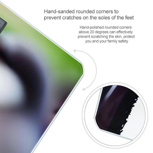 Báscula Digital Cuero con Cabeza de Pingüino, Vidrio Templado miniatura 4