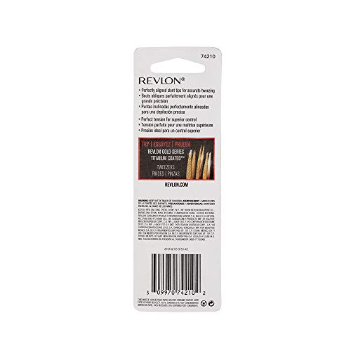 Expert Eyebrow Hair Removal Tweezer by Revlon, Tweezers for Men, Women & Kids, Stainless Steel - Thumbnail 7