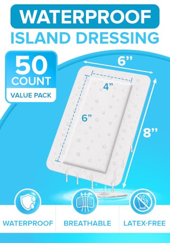 Island Dressing 6x8, 50-Pack, Wound Care & Dressings, Waterproof, FSA&HSA miniatura 2