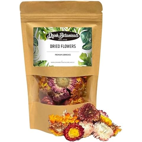 Edible Dried Mixed Flowers for Cocktails and Cakes Cover