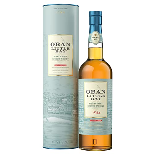 Oban Little Bay | Highland Single Malt Scotch Whisky | Preisgekrönter, aromatischer Bestseller | Ideales Geschenk für Liebhaber | handverlesen aus Schottland | 43% vol | 700ml Einzelflasche |