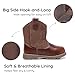 Apakowa Baby & Toddler Cowboy Boots for Boys Girls Infant Baby Cowboy Cowgirl Western Boots Round Toe All Seasons 6-36 Months (Infant/Toddler)