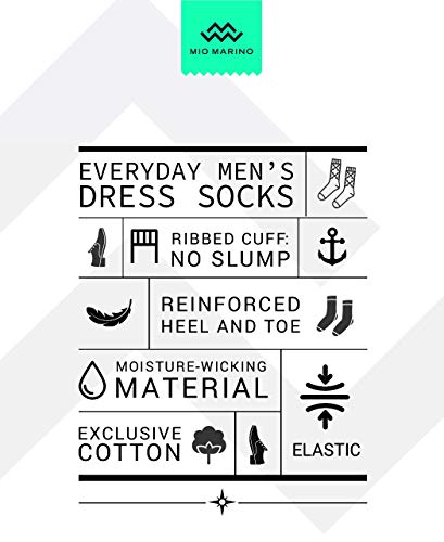 Mio Marino Mens Low Cut Ankle Socks - Premium Moisture Control - Cotton Cushioned with Arch Support2