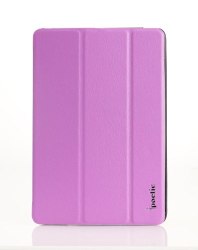 Poetic SLIMLINE Portfolio Case for Apple iPad Mini Tablet Lavender/Black (Automatically Wakes and Puts the iPad Mini to Sleep)(3 Year Manufacturer Warranty From Poetic)