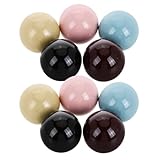 CLISPEED Tapas Esféricas para Perfume 172 MM 10 Piezas de Colores Surtidos Rosa Negro Beige Marrón Azul Tapa de Reemplazo 15 Dientes para Boquillas de Pulverización Accesorio