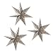 Lumabase 87203 Paper Lantern 7 Pointed Star, Silver