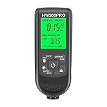 QUMOX Digital Coating Thickness Gauge, Portable Paint Thickness Meter, Automatic Shutdown Function, 0 to 2000UM Range, Coating Measuring Tool for Car Laboratory (Black)