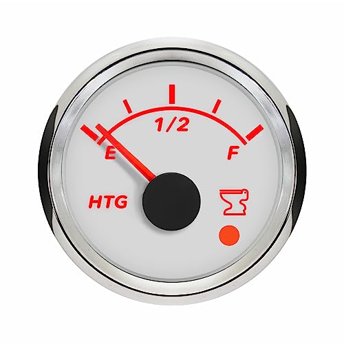 Medidor de nivel de tanque 52mm 0-190ohm con alarma y retroiluminación
