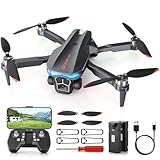 Skyvoyant Drone with Camera - Foldable Brushless Motor Drone for Kids and Adults, 1080P HD RC quadcopter. Waypoint Fly, Altitude Hold, One Key Take Off/Landing, Gesture Selfie, 3D Flip, Long Flight Time