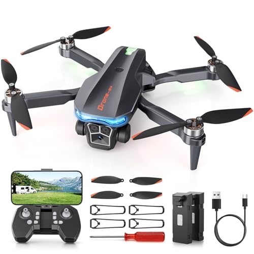 Drone with Camera - Foldable Brushless Motor Drone for Kids and A...