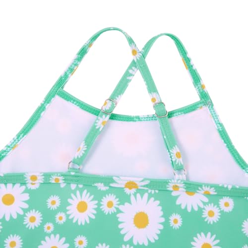 Image of Girls Swimsuit One-piece Bikini Set Two Sets Matching Bathing Suits 2-6T Adjustable Strap Summer Beach