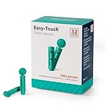 EasyTouch Twist Lancets - 32 G, (100 per Box)