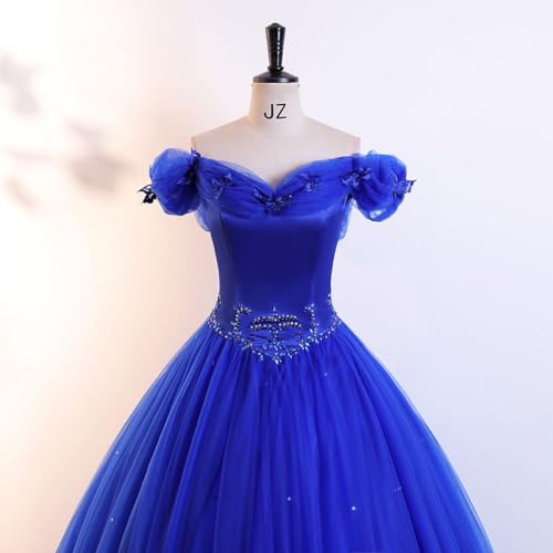 Image of Women's Beading Sweetheart Ball Gown Tulle Layed Long Quinceanera Dress