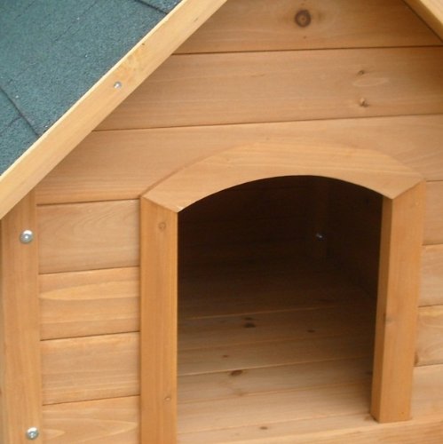 metra Hundehütte, Hundehaus, Massiv Holz, spitzdach