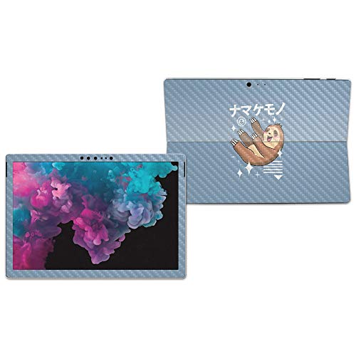 Image of MIGHTY SKINS MightySkins Carbon Fiber Skin for Microsoft Surface Pro 6 - Sloth Kawaii | Protective, Durable Textured Carbon Fiber Finish | Easy to Apply, Remove, and Change Styles | Made in The USA