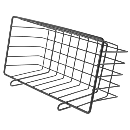 FONDOTIN ウサギの干し草フィーダー キャリア 置き場 ライナー ネット 蓋 マット ポール ギニア 外 鳥の餌箱 ウズラ コープ ハムスター チューブ トレイ おもちゃ 豚 Black 錬鉄