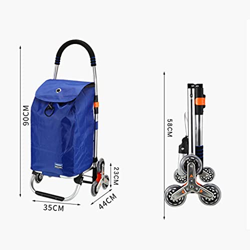 WLKINF Einkaufstrolley, leicht, zusammenklappbar, Aluminiumlegierung, für Zuhause, Klettern, zusammenklappbar, leicht… – Bild 8