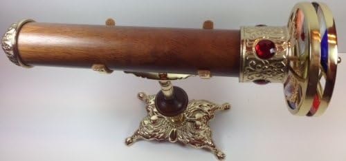 Poker Weight Large Premium Wood Kaleidoscope with Stand