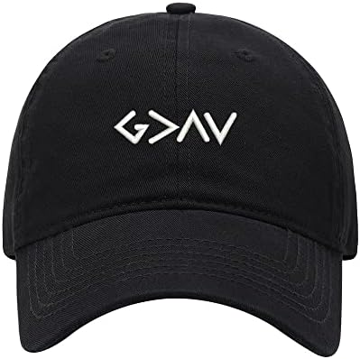 Baseball Cap Men God is Greater Embroidered Washed Cotton Dad Hat Baseball Caps