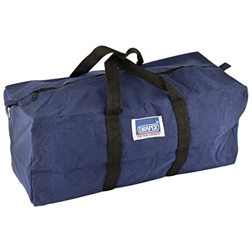 Draper Borsa portautensili in tela resistente, 460 mm, organizer per attrezzi, kit di attrezzi aperto, in polietilene, cinghie con fibbia, manici in corda coperti, 72972