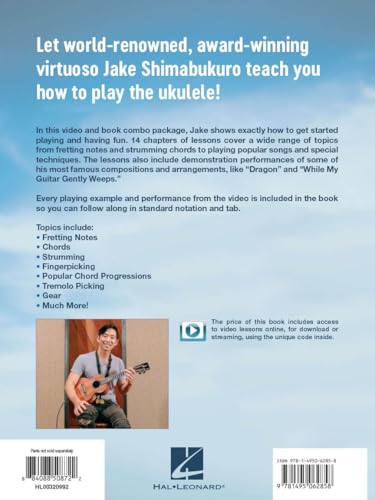 Jake Shimabukuro Teaches Ukulele Lessons Book/Online Media - Image 2