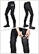 Motorradhose Damen mit Protektoren, Stretch Motorrad Jeans Damen für Sommer/Winter (Schwarz,S)