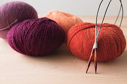 Image of Knit Picks Options 2-3 /4 inch Short Tip Interchangeable Wood Knitting Needle Set (Radiant)