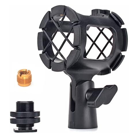 Weymic Microphone Mount Small Size Mics Holder Shock Mount For Shotgun Microphone or Small Size Microphone Cover