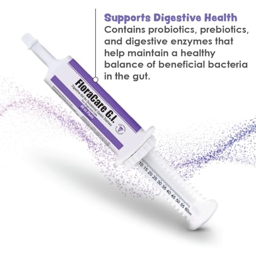 FloraCare G.I. for Dogs & Cats โ Dietary Supplement Paste โ Healthy Intestinal Tract, Digestion, Bowel Health โ Vitamin, Protein, Fat, Fiber โ 60 CC,RAPIDCARE60CC FloraCare G.I. for Dogs & Cats โ Dietary Supplement Paste โ Healthy Intestinal Tract, Digestion, Bowel Health โ Vitamin, Protein, Fat, Fiber โ 60 CC,RAPIDCARE60CC