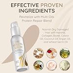 VITAMINS hair cosmetics Keratin Protein Hair Serum - Anti Frizz Control Hair Oil Repair Treatment - Gloss Shine & Heat Protectant for Frizzy Dry Damaged Locks - Image 5