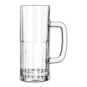 Libbey 5360 Clear 22 Oz. Glass Beer Mug – 12 / CS