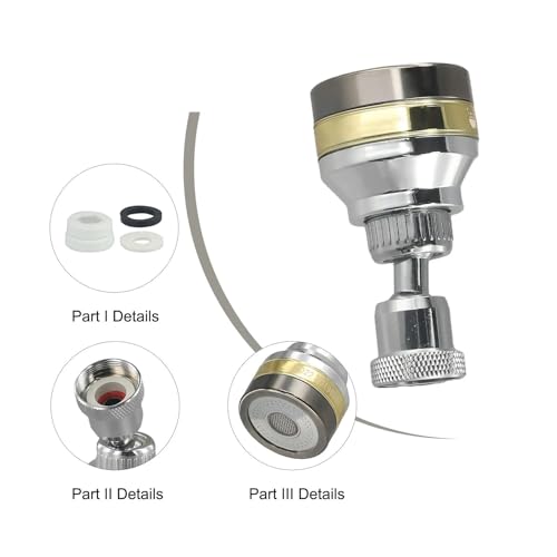 Extension de robinet flexible et tête de pulvérisation orientable pour évier
