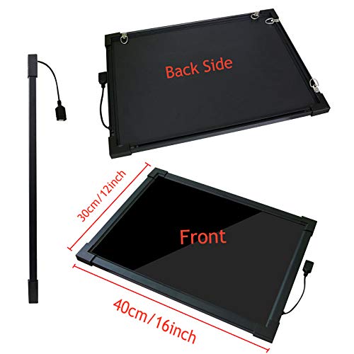Sensory Acrylic LED Message Writing Board Illuminated Light Dry Erase Board Kids Drawing Painting Board Doodle Graphics Tablets Boys Girls Birthday Christmas Gift - Thumbnail 4