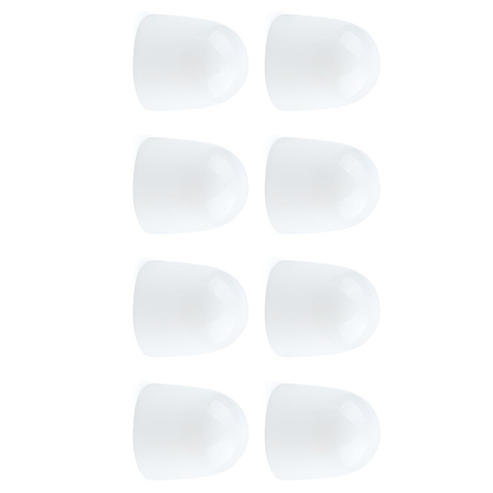 Kalttoy White 8Pcs Toilet Screw Bolts Covers Replacement Hat Bolts Covers Screw Caps Toilet Bathroom Accessories Universals