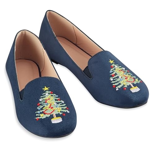 Collections Etc Decorated Christmas Tree Holiday Shoes2