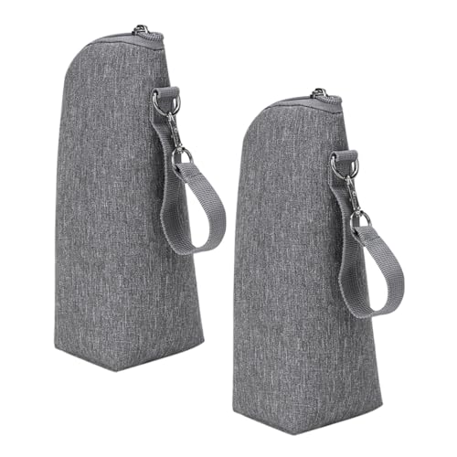 GALPADA 2pcs Insulated Portable Milk Bottle Bags Leak Thermal Pouch for Food Bottles Easy Clean Design for Stroller Backpack and Daily Use