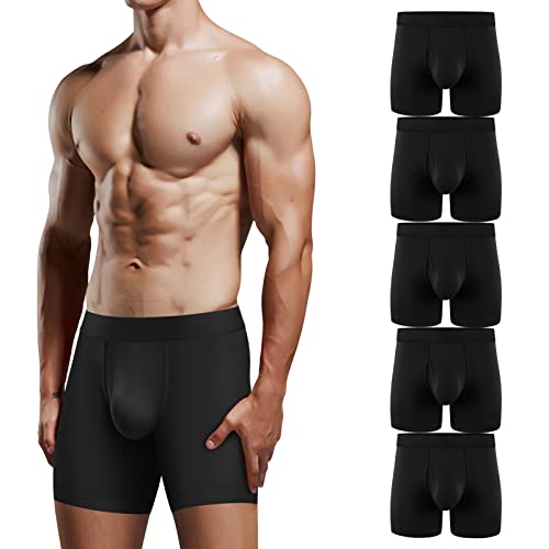 Natural Feelings Boxers Homme Coton Mouche Ouverte sous-vêtements Homme caleçon Long Homme sous vêtements Cover