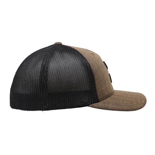Image of HOOEY Men's Coach Tweed Baseball Cap Brown L XL