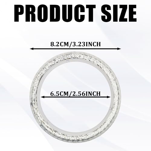 Image of Exhaust Donut Gasket 2PCS 2.5inch Exhaust Manifold Gasket Grade Graphite Material Donut Gaskets Seal Muffler Ring Replacement Prevent Leaking Between Exhaust Pipe and Exhaust Manifold