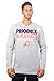 Ultra Game NBA Phoenix Suns Mens Supreme Long Sleeve Pullover Tee Shirt, Heather Gray, X-Large