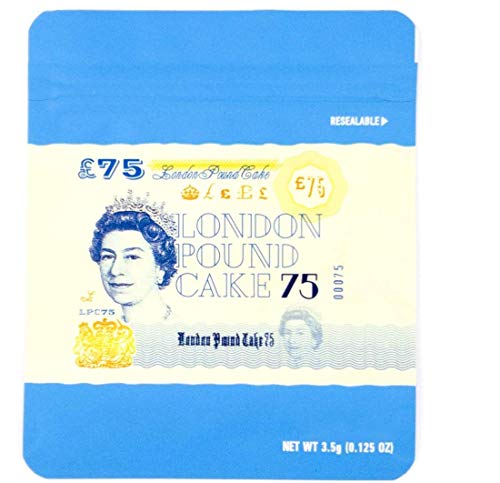 Cookies mylar 35 grams Smell Proof Resealable Packaging Cookie Bag Resealable with holo stickers 25 London Pound Cake