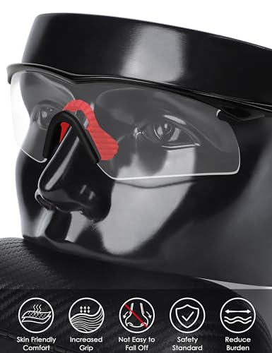 Image of BLAZERBUCK Soft Replacement Nose Pads Nose Pieces for Oakley M Frame Series Sunglasses - Red