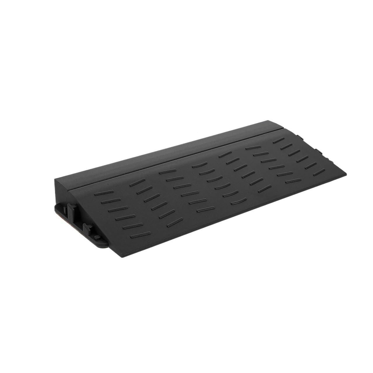 2PCS Robot Vacuum Ramp Pads, Plastic Threshold Strips for Indoor Doorways and Floor Transition Areas(Black)