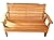 Kilmer Creek 4' Natural Cedar Patio Bench, Amish Crafted