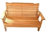 Kilmer Creek 4 Foot Natural Cedar Patio Bench, Amish Crafted