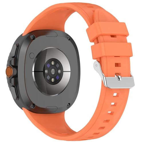 [�����ȓX] �ɓK��Samsung Galaxy Watch 8 44mm 40mm �Ή��E�H�b�`�X�g���b�v�A�ɓK��Samsung Watch 8 Classic 46mm �Ή��u���X���b�g�A�V���R���o���h �E�H�b�`�o���h(Orange)