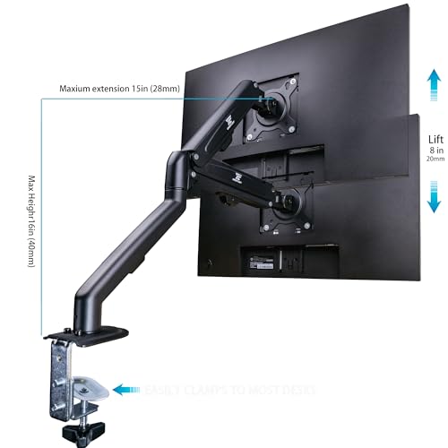 Image of Lenovo ThinkVision S24-4e 24 inch FHD IPS Monitor with 4ms Response Time, 100 Hz Refresh Rate, Flicker Free, VESA Mount (100mm), HDMI, Black (64B5KAT1UZ) w /DKZ Hub & ErgoFlexy Single Mount Arm
