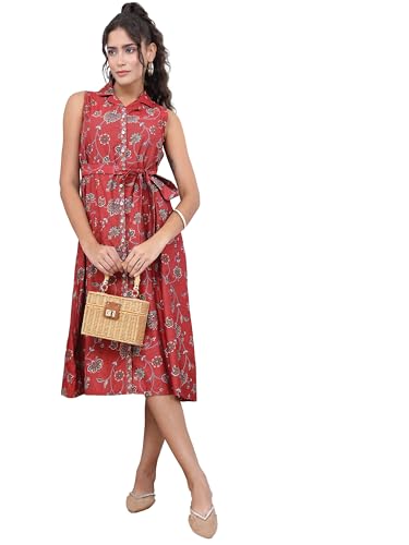 Image of Vishudh Women's Casual Dress | Comfortable Everyday Wear for All Occasions | Chic & Versatile Fashion for Women