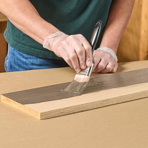Image of Varathane Total Control Gel Stain | Low Odor Water-Based Formula | Thick Gel Formula for Vertical Surfaces | Ideal for Wood, Metal & Fiberglass | Quart | Classic Gray | 2 Pack