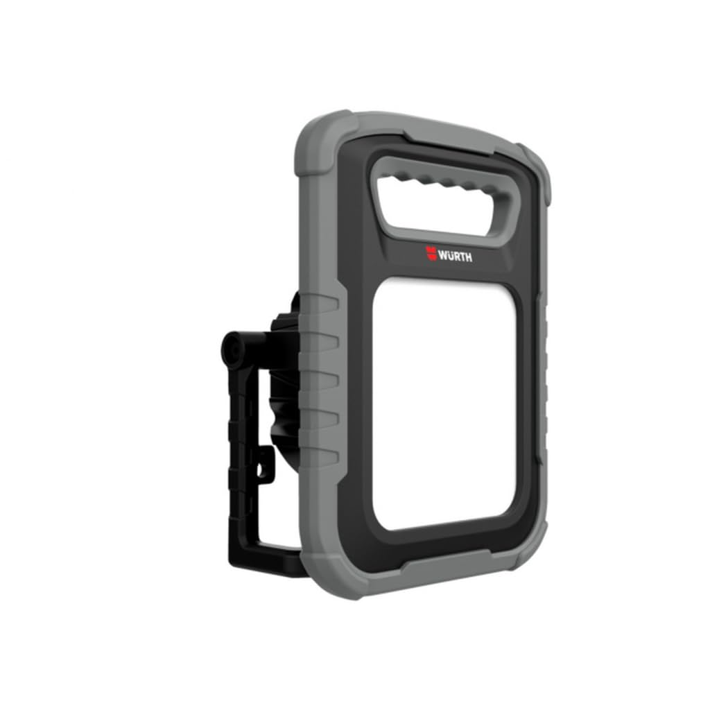 WÜRTH Luz de Trabajo LED Profesional 25W Ergopower Dual, Foco Portátil Recargable 2500 lm, Batería + Cable 3 m, Cargador para Coche 12/24V, USB Powerbank, Ideal para Taller y Obra (25, Vatios)